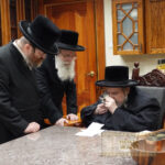 Sharing Regards from Belguim with the Belzer Rebbe shlita